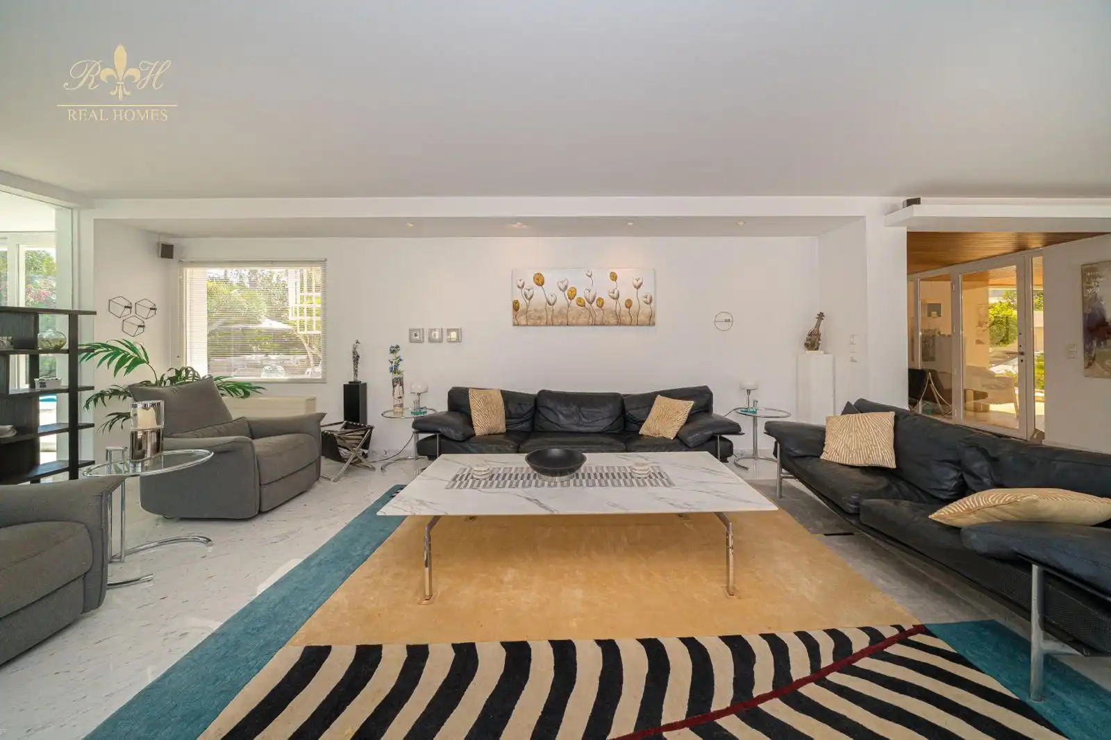 Living room of Houses for sale in L'Alfàs del Pi  with Air Conditioner, Terrace and Swimming Pool