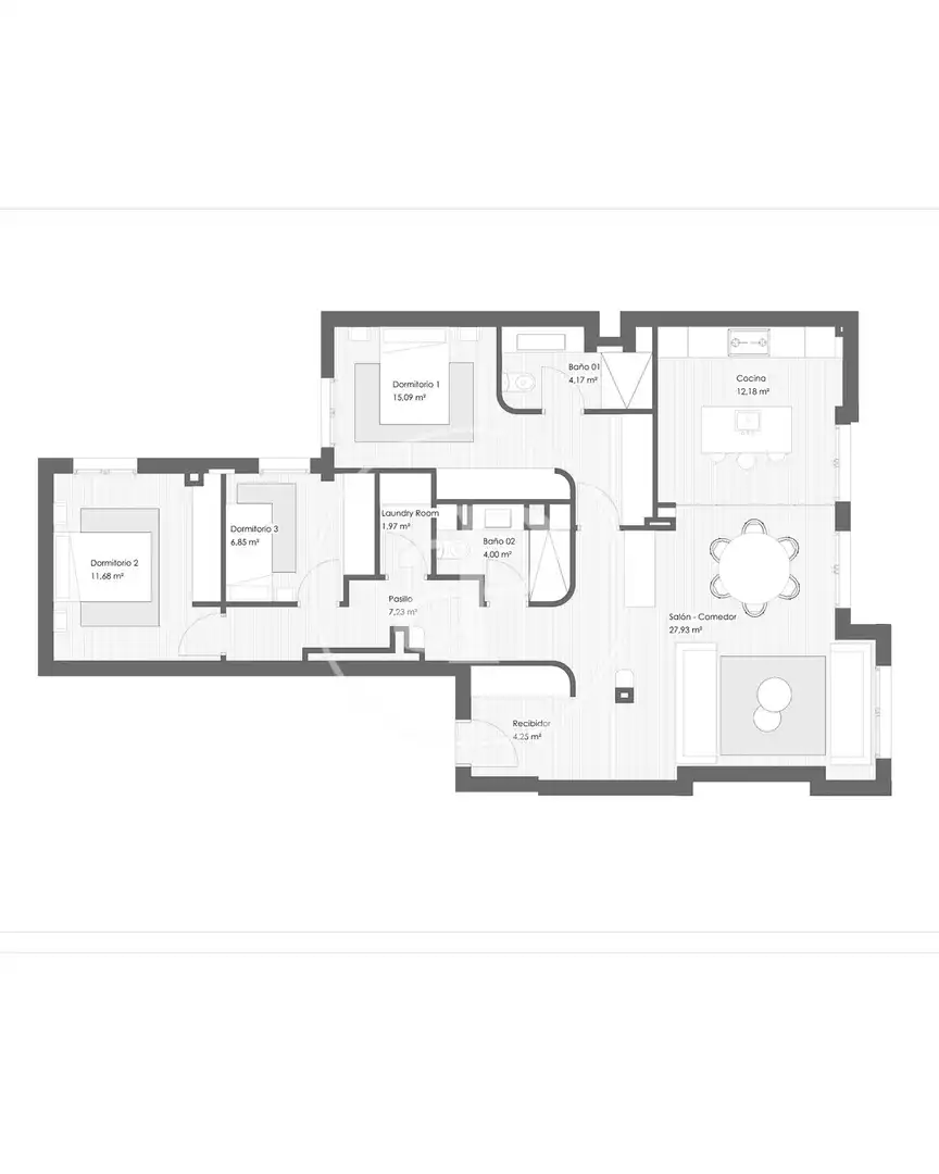 Wohnung zum Verkauf in Madrid mit Klimaanlage, Heizung und Abstellraum