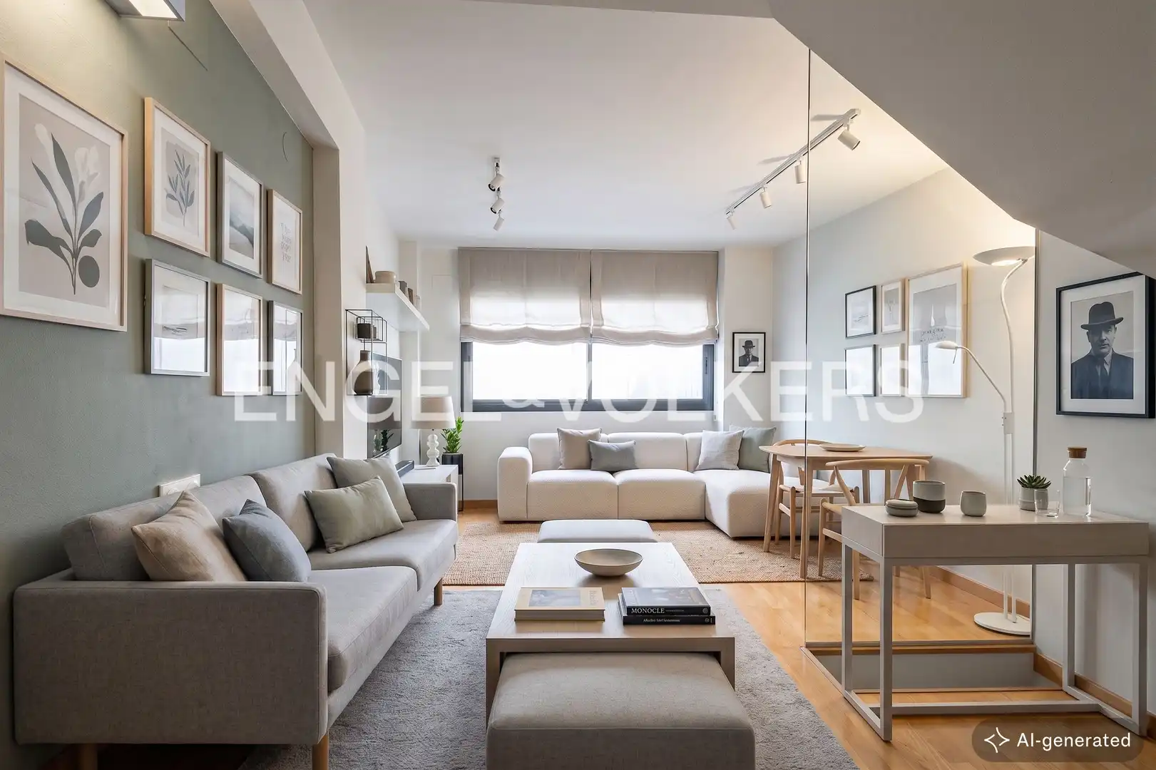 Living room of Duplexes for sale in Barcelona  with Air Conditioner, Heating and Parquet flooring