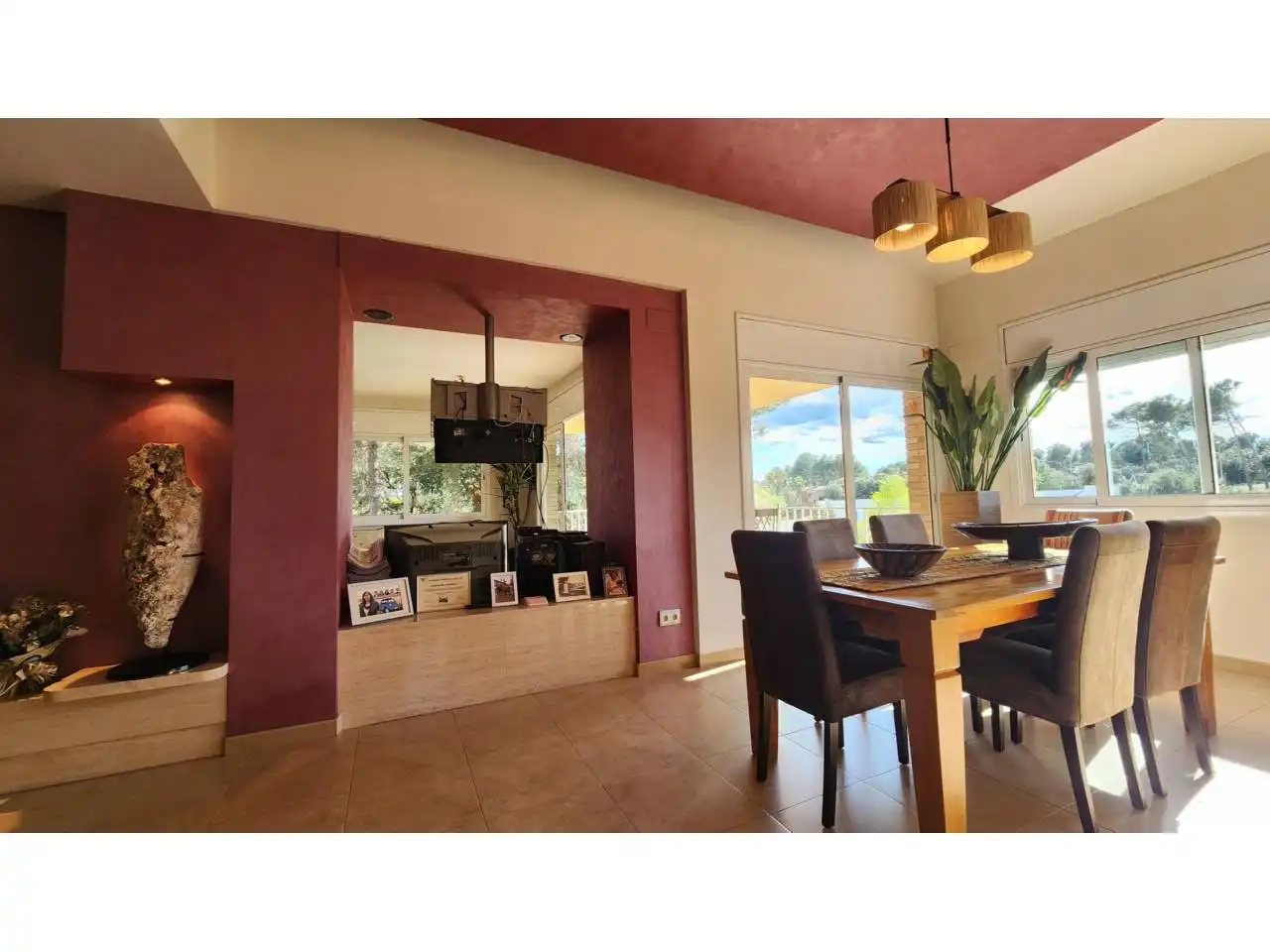 Dining room of Houses for sale in Sabadell  with Air Conditioner, Heating and Private garden