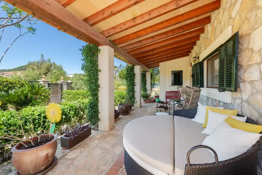 Terrasse von Haus oder Chalet zum Verkauf in Sa Pobla mit Klimaanlage, Heizung und Privatgarten