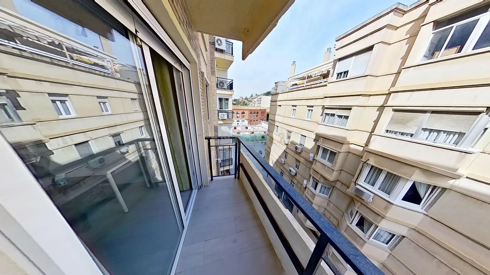 Terraza de Apartamento de alquiler en Málaga con Aire acondicionado, Horno y Lavadora
