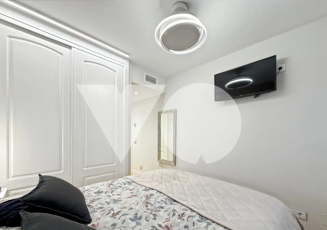 Schlafzimmer von Wohnung zum Verkauf in Madrid mit Klimaanlage und Möbliert