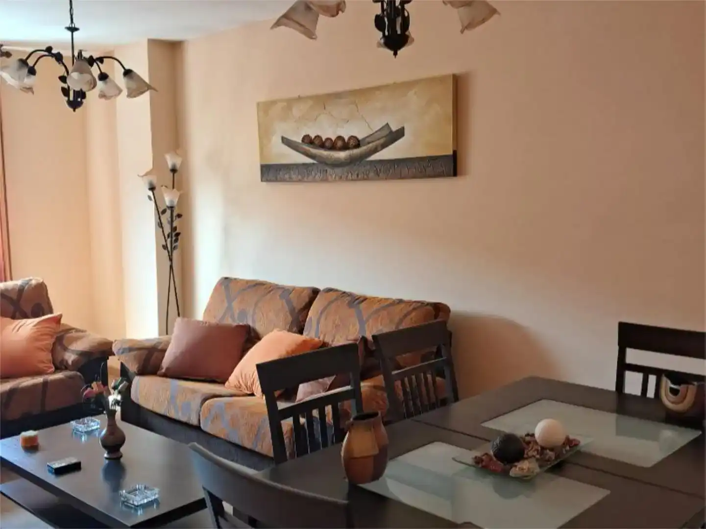 Sala d'estar de Pis en venda en Villanubla amb Parquet, Piscina i Moblat