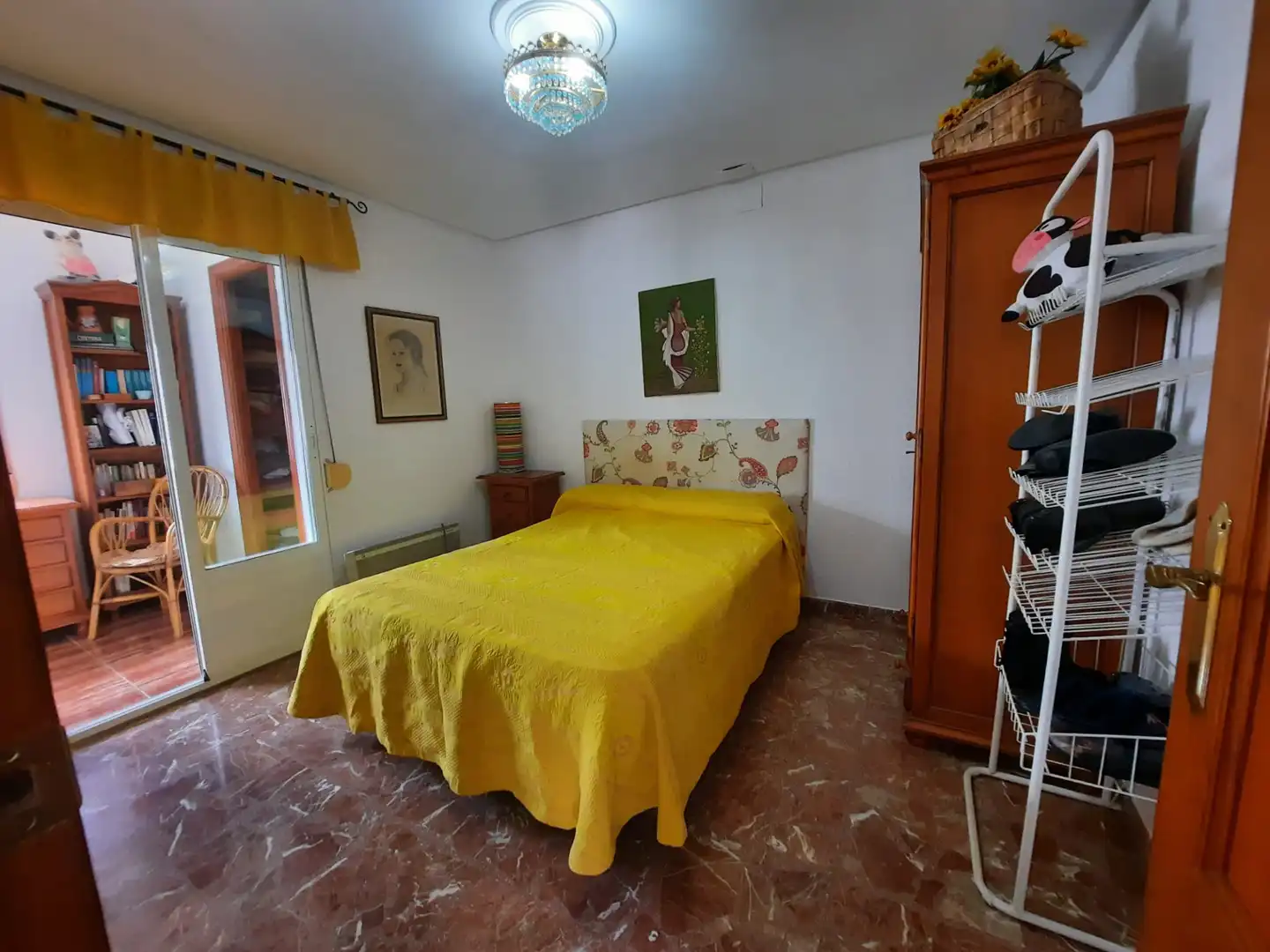 Bedroom of Apartments for rent in Badajoz  with Air Conditioner, Terrace and Furnished