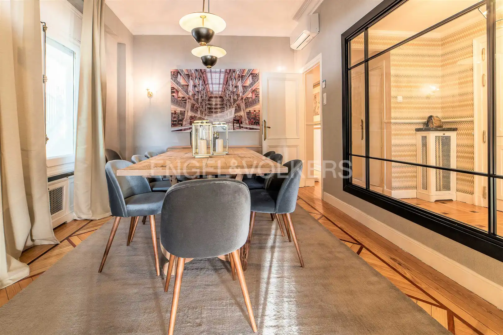 Comedor de Piso de alquiler en Madrid con Aire acondicionado, Calefacción y Parquet