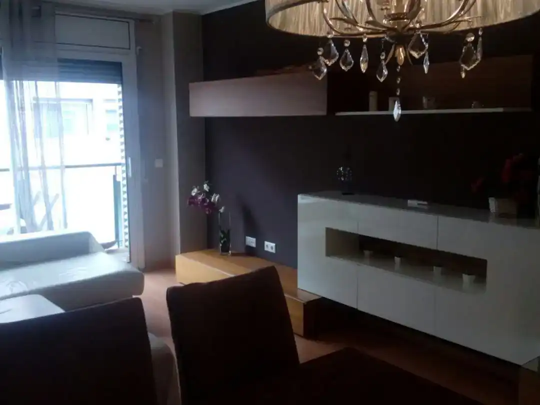 Living room of Flat for share in Vila-seca  with Parquet flooring, Furnished and Balcony
