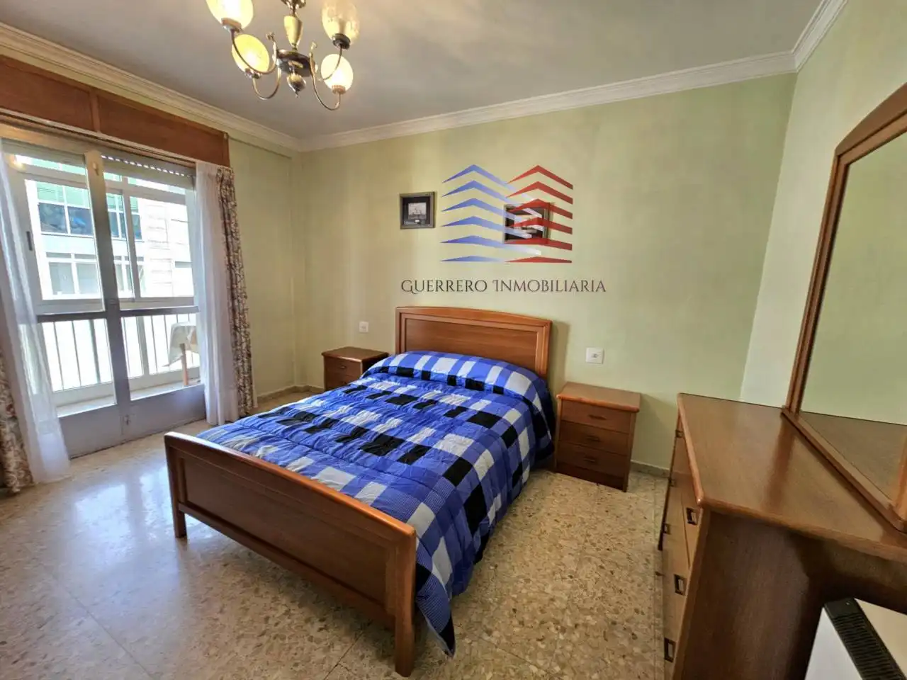 Bedroom of Flat for rent in Ourense Capital   with Heating, Furnished and Balcony