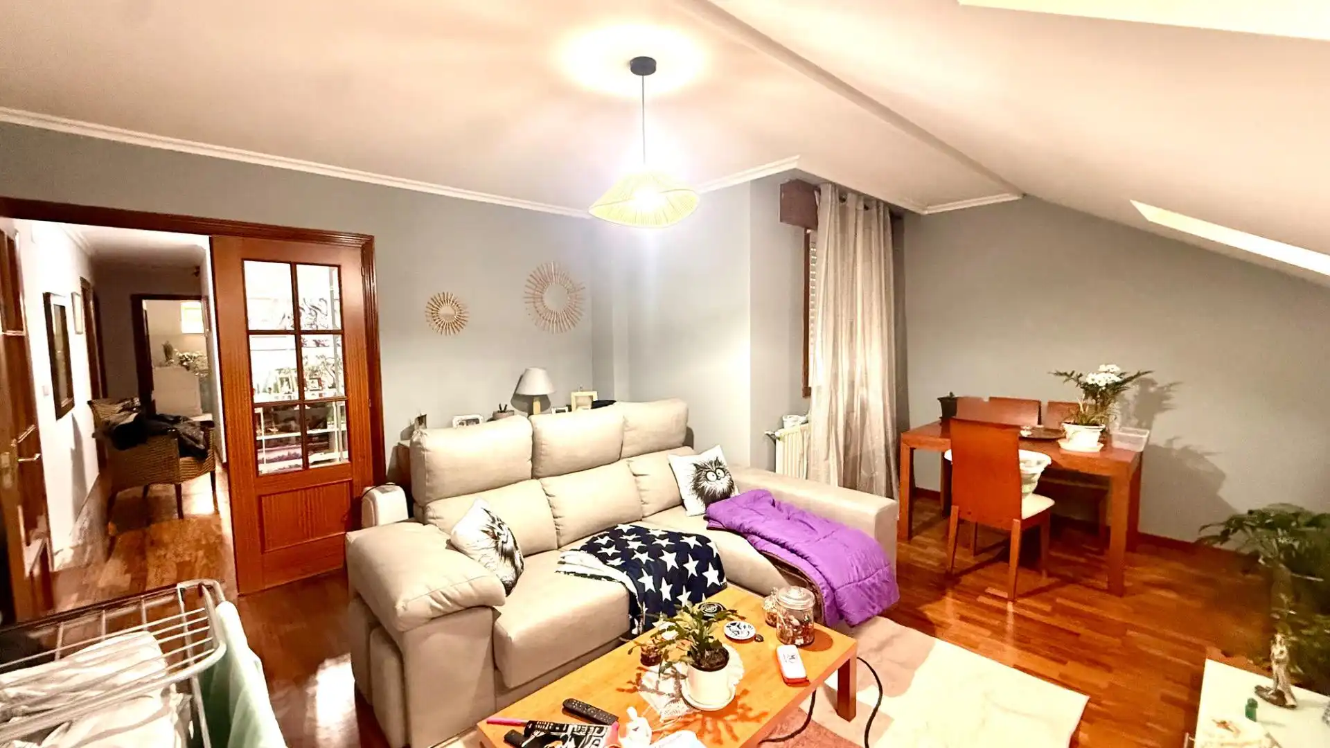 Living room of Attic for sale in O Carballiño    with Heating and Furnished