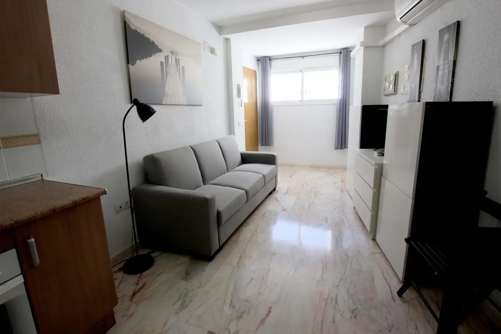 Sala de estar de Estudio en venta en Badajoz con Aire acondicionado, Amueblado y Balcón