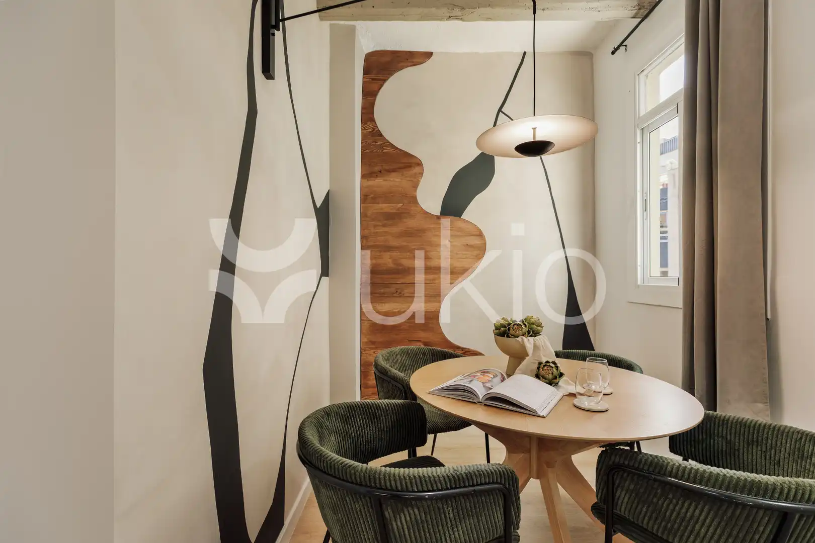 Dining room of Apartments for rent in Barcelona  with Air Conditioner, Heating and Furnished