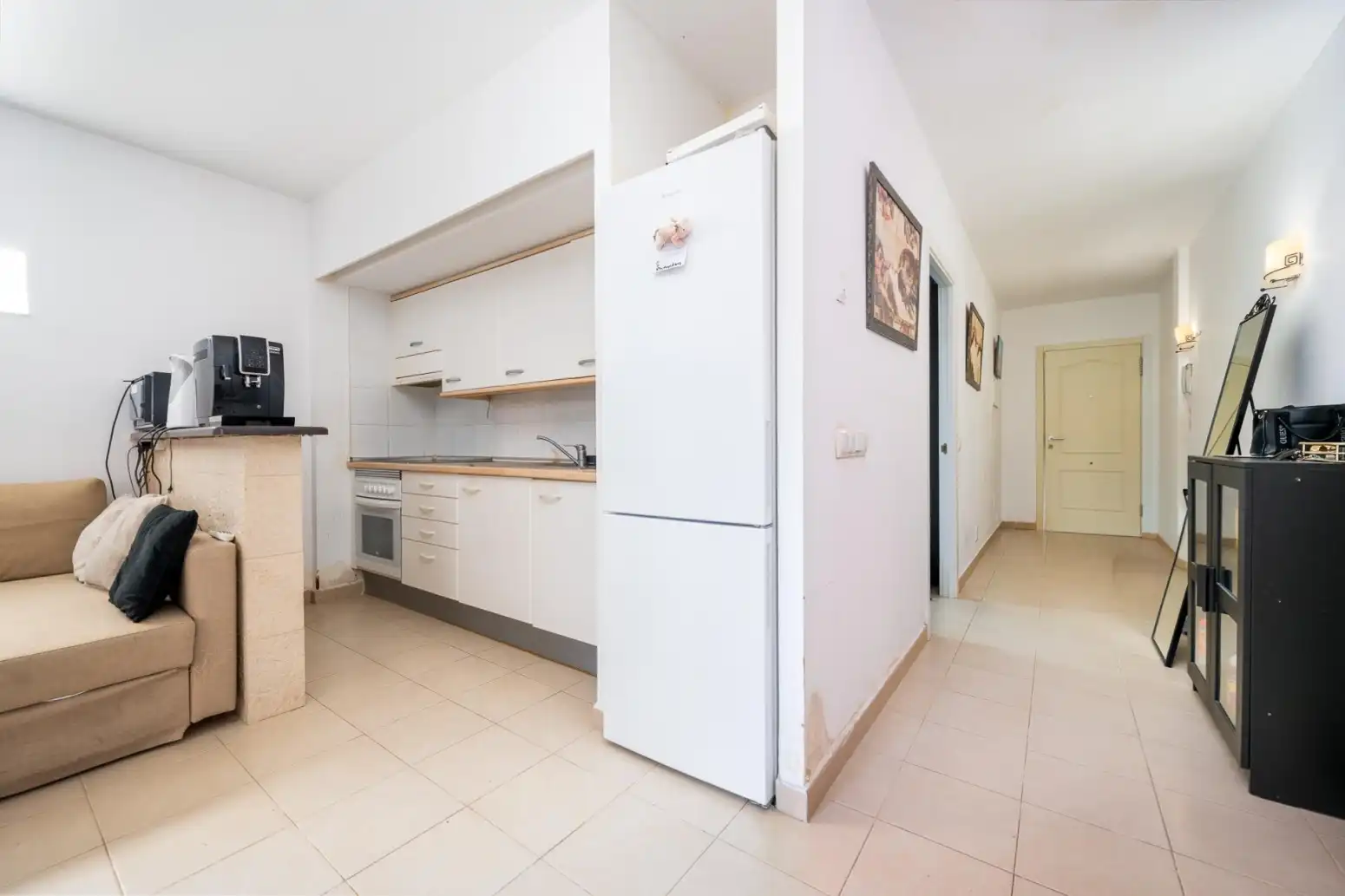 Küche von Wohnung zum Verkauf in Llucmajor mit Klimaanlage, Heizung und Parkett