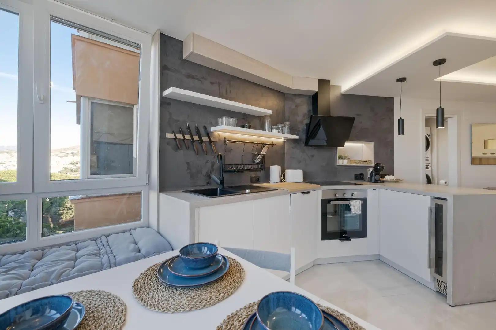 Küche von Wohnung zum Verkauf in Mijas mit Privatgarten und Gemeinschaftspool