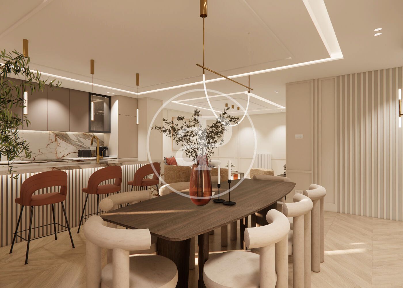 Comedor de Piso en venta en  Madrid Capital con Aire acondicionado, Calefacción y Amueblado