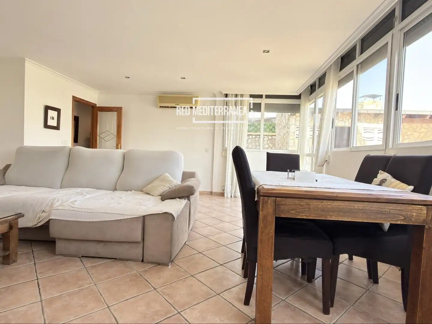Sala de estar de Piso en venta en Bellreguard con Aire acondicionado, Calefacción y Terraza