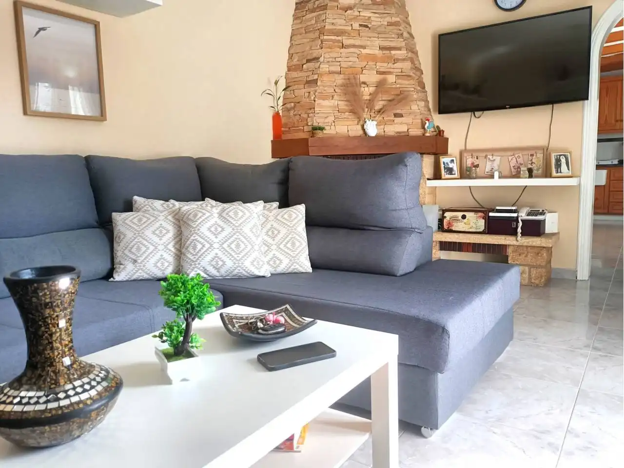 Wohnzimmer von Dachboden zum Verkauf in Tacoronte mit Privatgarten, Terrasse und Abstellraum