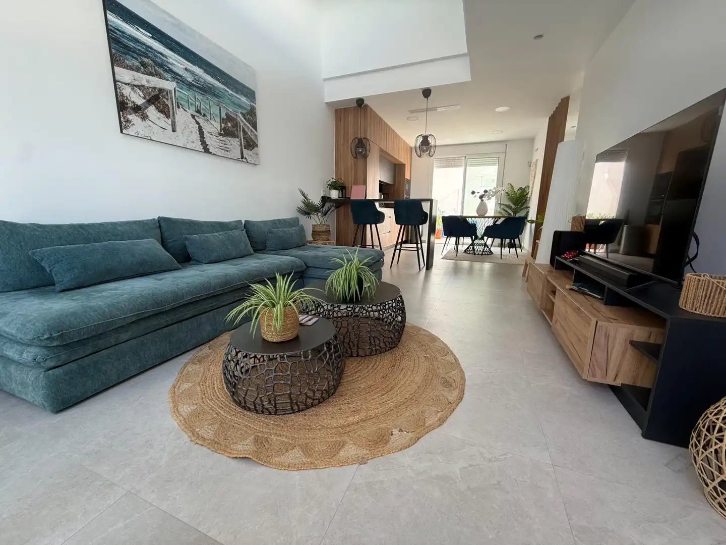 Sala de estar de Casa o chalet en venta en Torre-Pacheco con Calefacción, Jardín privado y Piscina