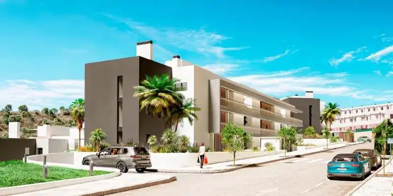 Exterior view of Flat for sale in Manilva  with Air Conditioner, Heating and Private garden