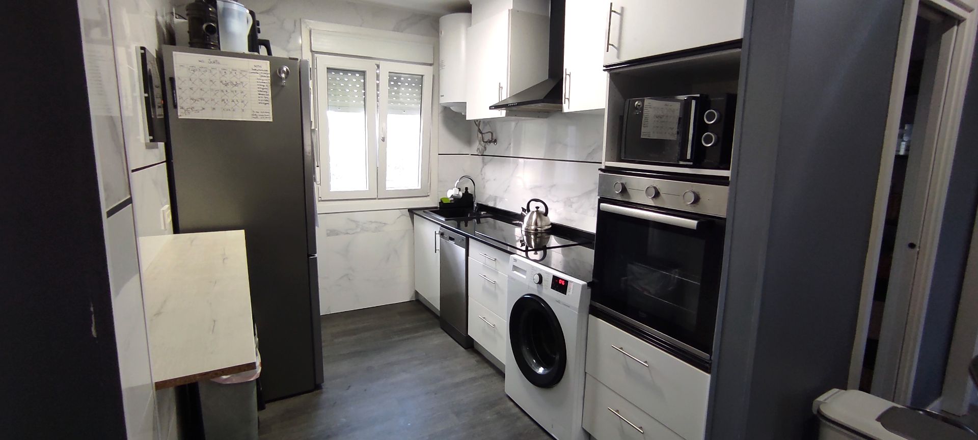 Kitchen of Flat for sale in Valle de Trápaga-Trapagaran  with Private garden, Furnished and Oven