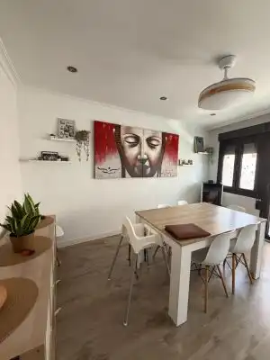Dining room of Flat for sale in Ontinyent  with Air Conditioner, Terrace and Furnished