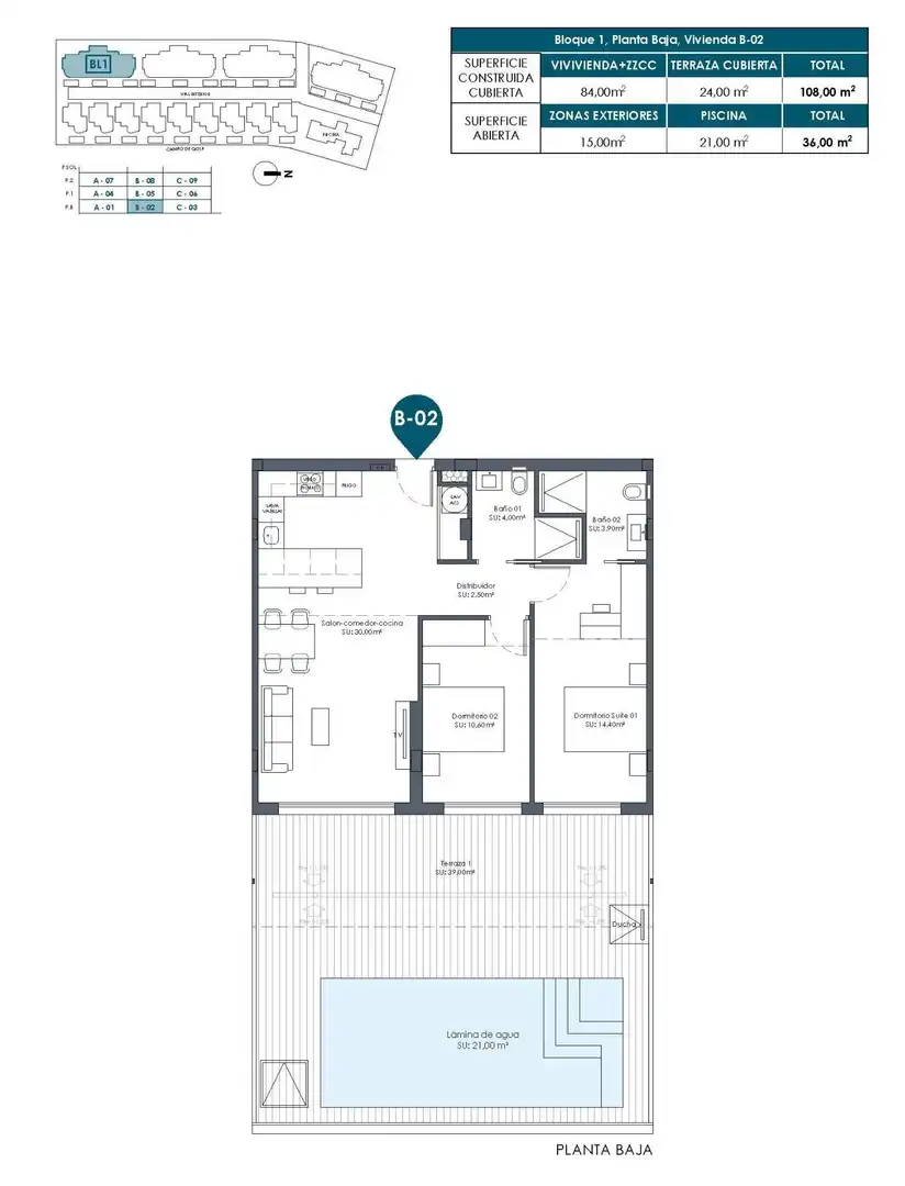 Appartement avec terrasse à vendre à Las Lomas de Rame - Bahía Bella, imagen 13