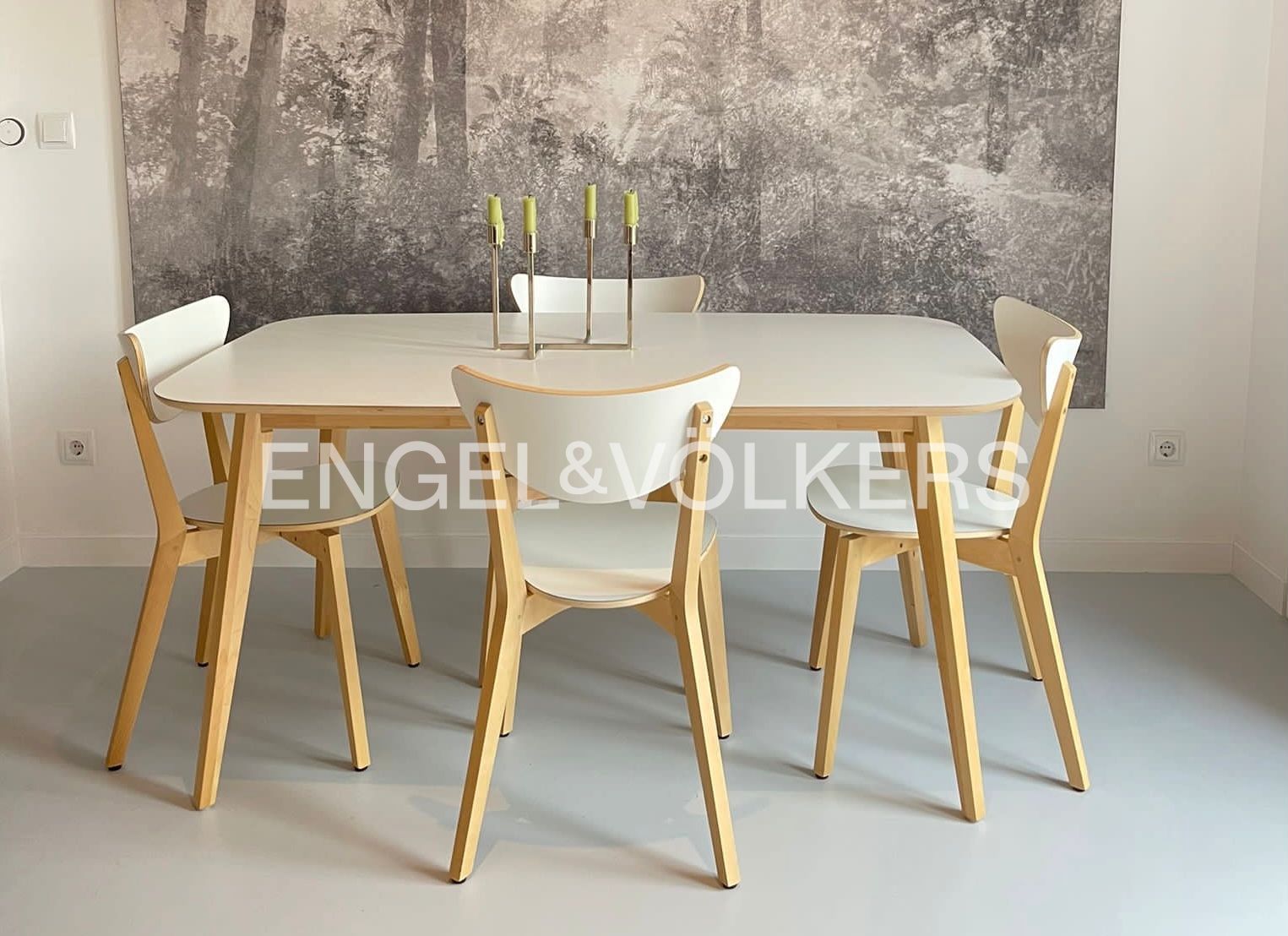 Dining room of Apartment to rent in  Valencia Capital  with Air Conditioner, Heating and Furnished