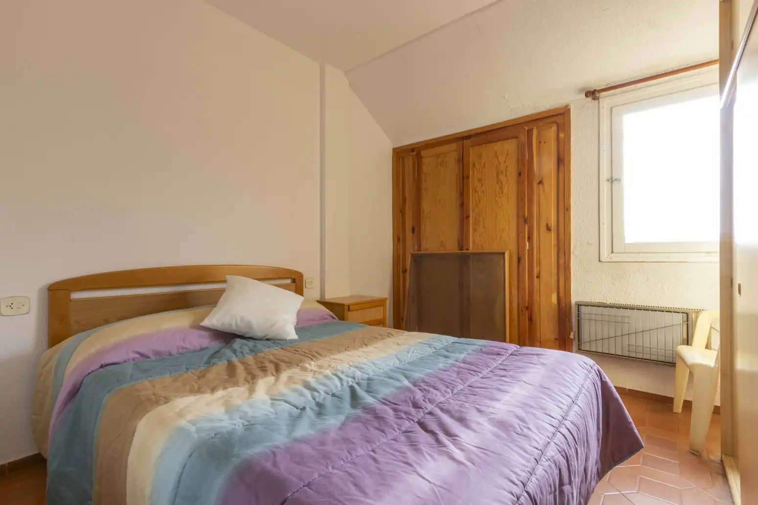 Bedroom of Flat for sale in Alcalá de la Selva  with Heating, Terrace and Storage room