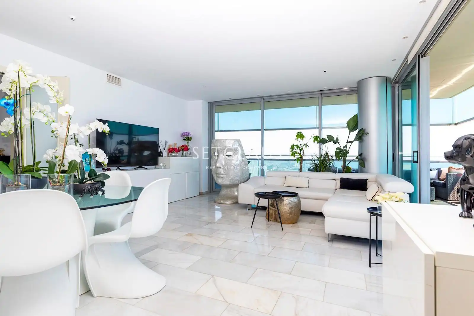 Sala de estar de Piso en venta en Barcelona con Aire acondicionado, Calefacción y Terraza