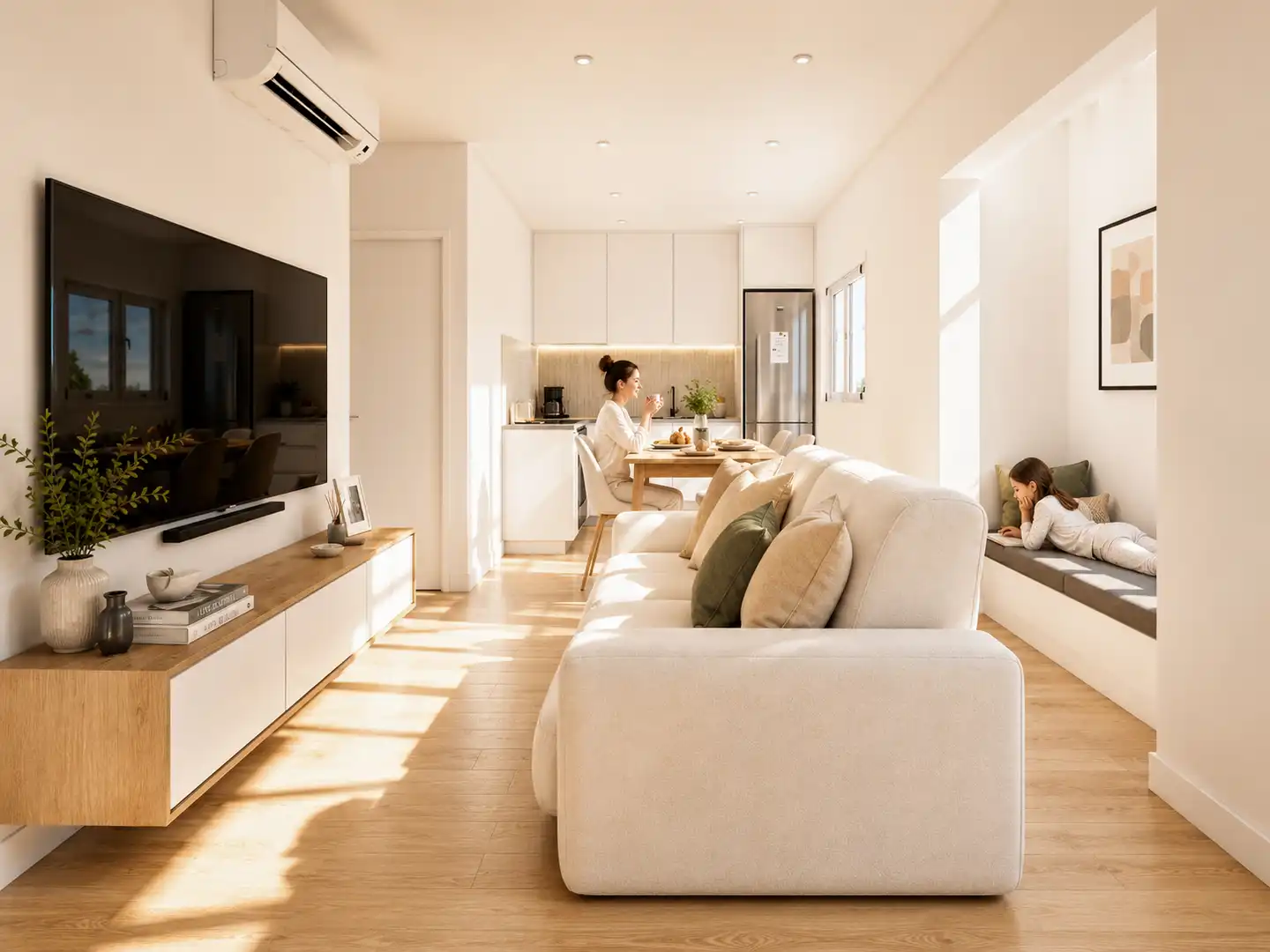 Sala de estar de Piso en venta en Barcelona con Calefacción y Balcón