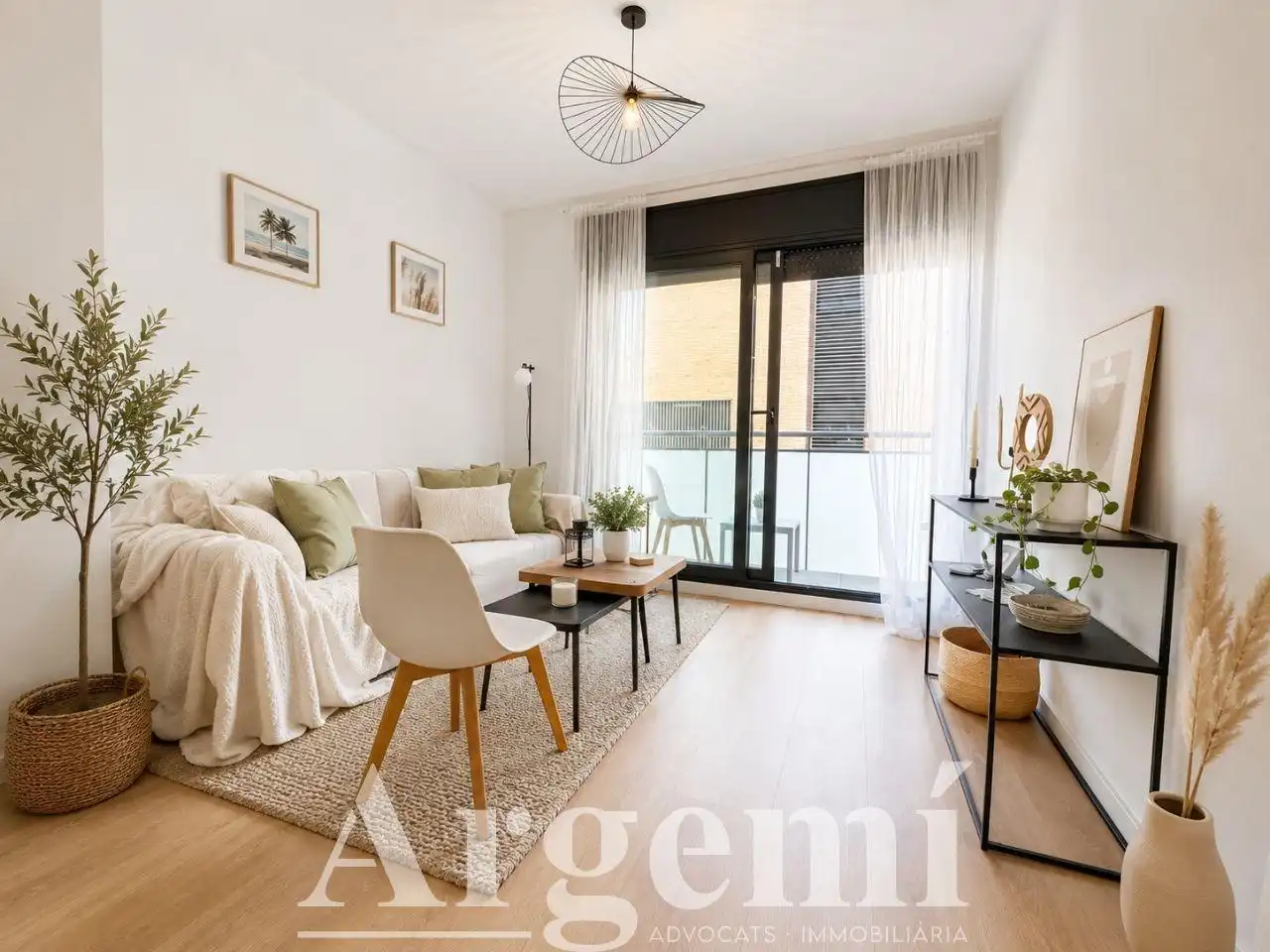Sala de estar de Piso en venta en Terrassa con Calefacción, Parquet y Balcón