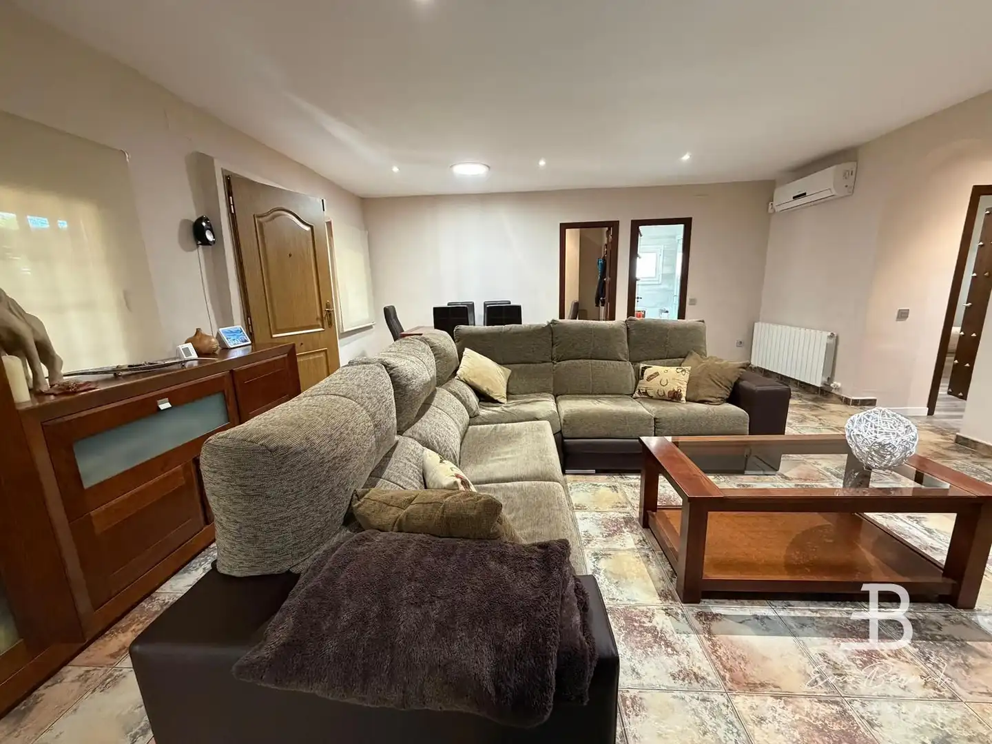 Sala d'estar de Casa o xalet en venda en Riudoms amb Aire condicionat, Jardí privat i Terrassa