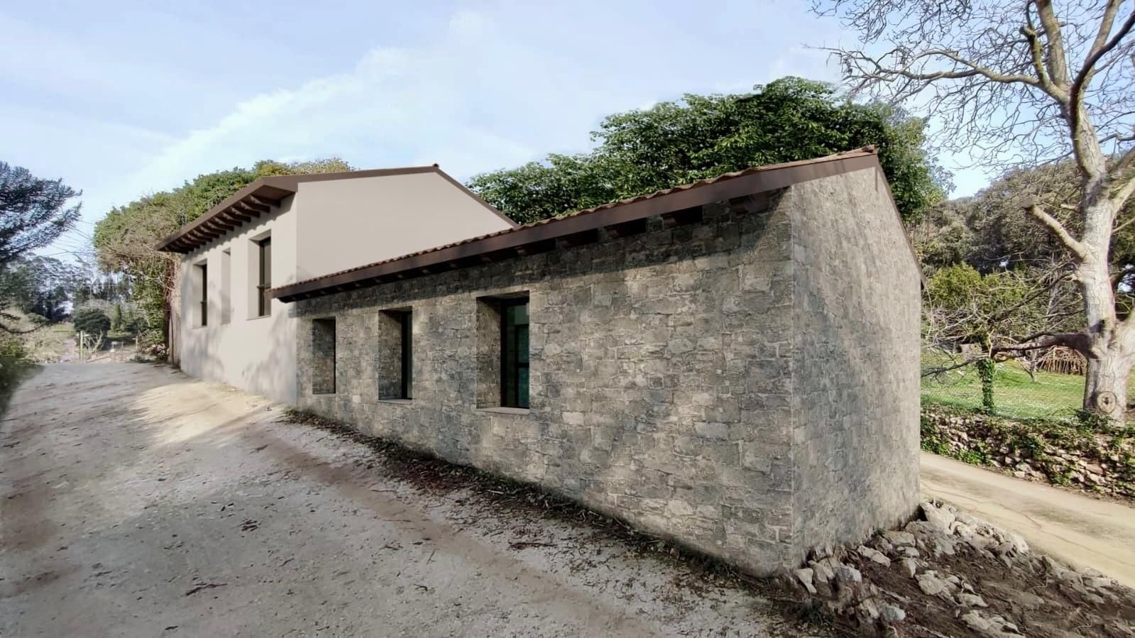 Vista exterior de Casa o xalet en venda en Ribadesella amb Jardí privat