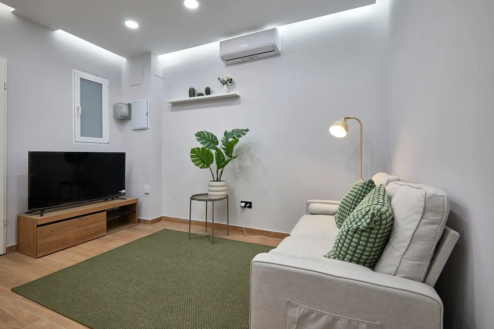 Sala de estar de Piso en venta en  Barcelona Capital con Aire acondicionado y Parquet