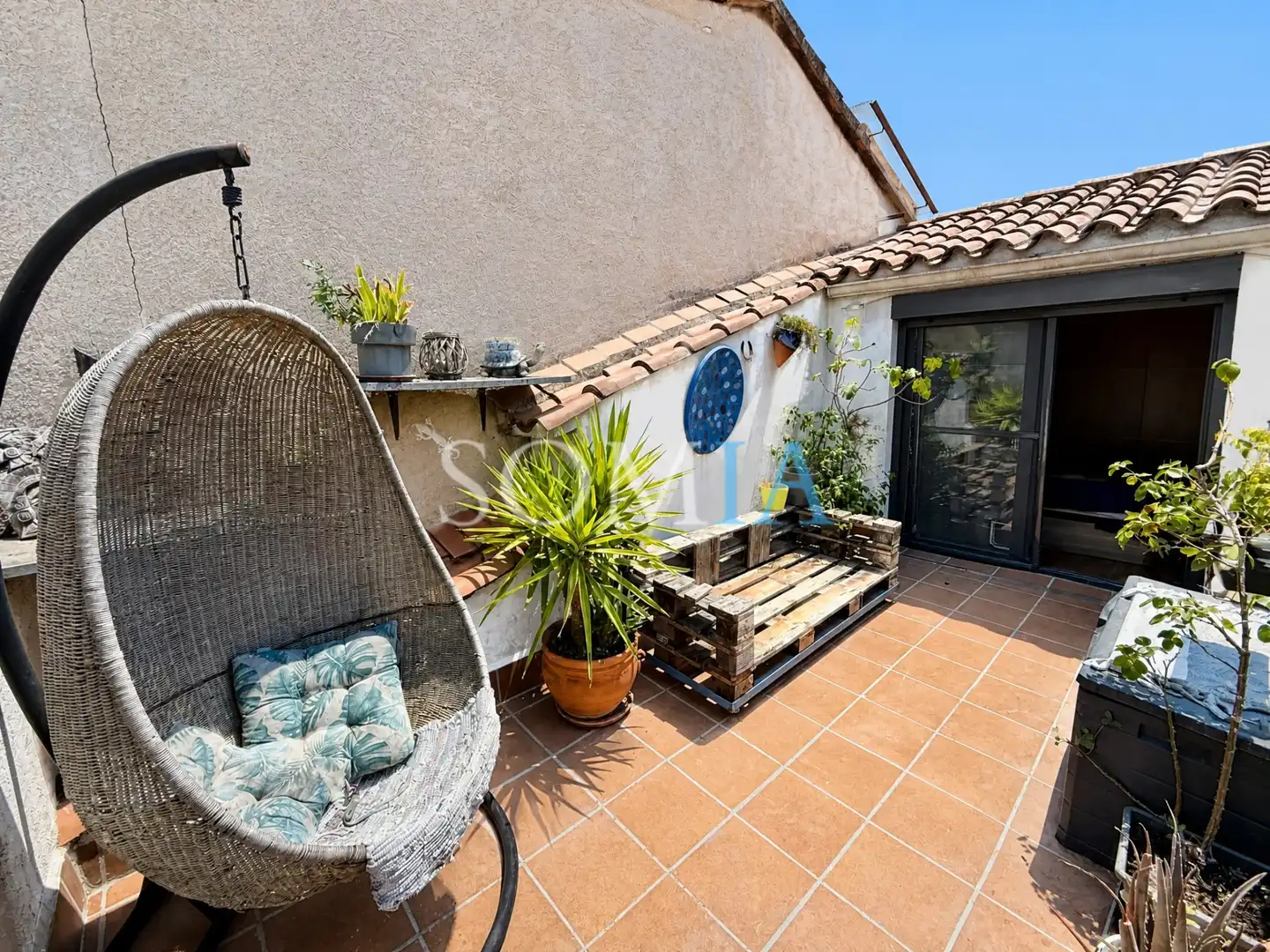 Terrassa de Dúplex en venda en Sant Celoni amb Calefacció, Jardí privat i Parquet