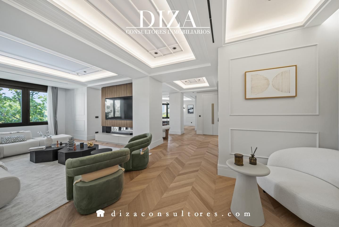 Living room of Flat for sale in  Madrid Capital  with Air Conditioner, Heating and Terrace