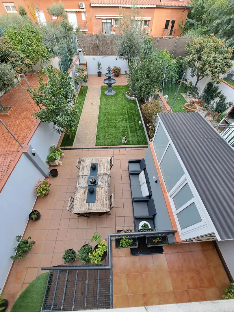 Terrassa de Casa adosada en venda en Mataró amb Aire condicionat, Calefacció i Jardí privat