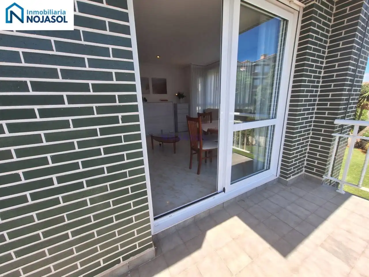 Terraza de Apartamento de alquiler en Noja con Calefacción, Terraza y Amueblado