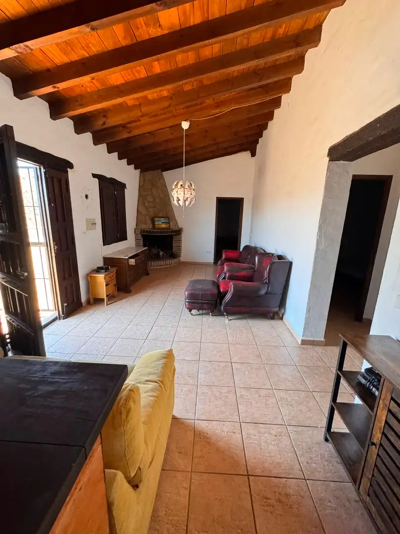 Wohnzimmer von Haus oder Chalet zur Miete in Almáchar mit Privatgarten, Möbliert und Waschmaschine