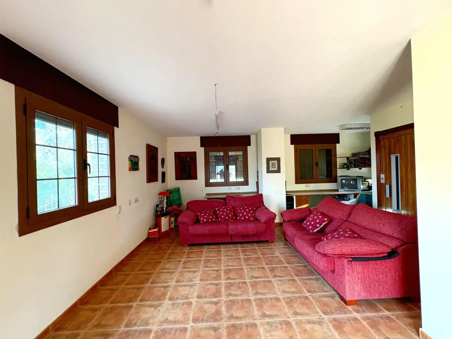 Sala d'estar de Casa o xalet en venda en Murcia amb Aire condicionat, Calefacció i Jardí privat