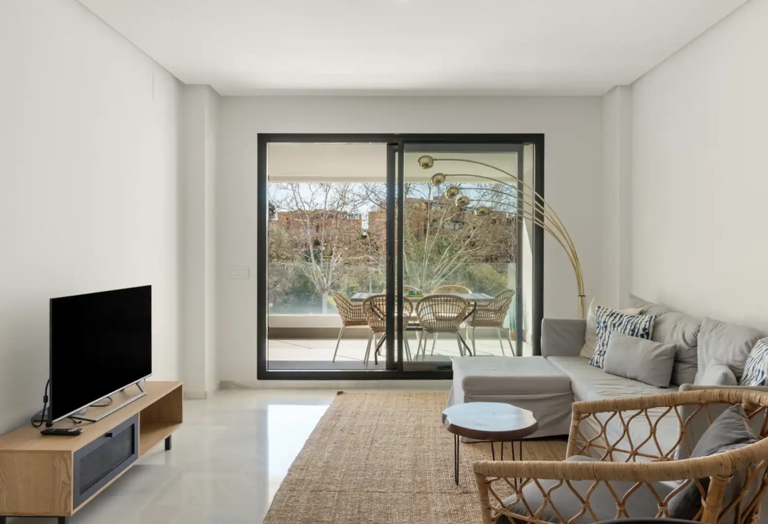 Sala de estar de Apartamento en venta en Marbella con Aire acondicionado, Calefacción y Terraza
