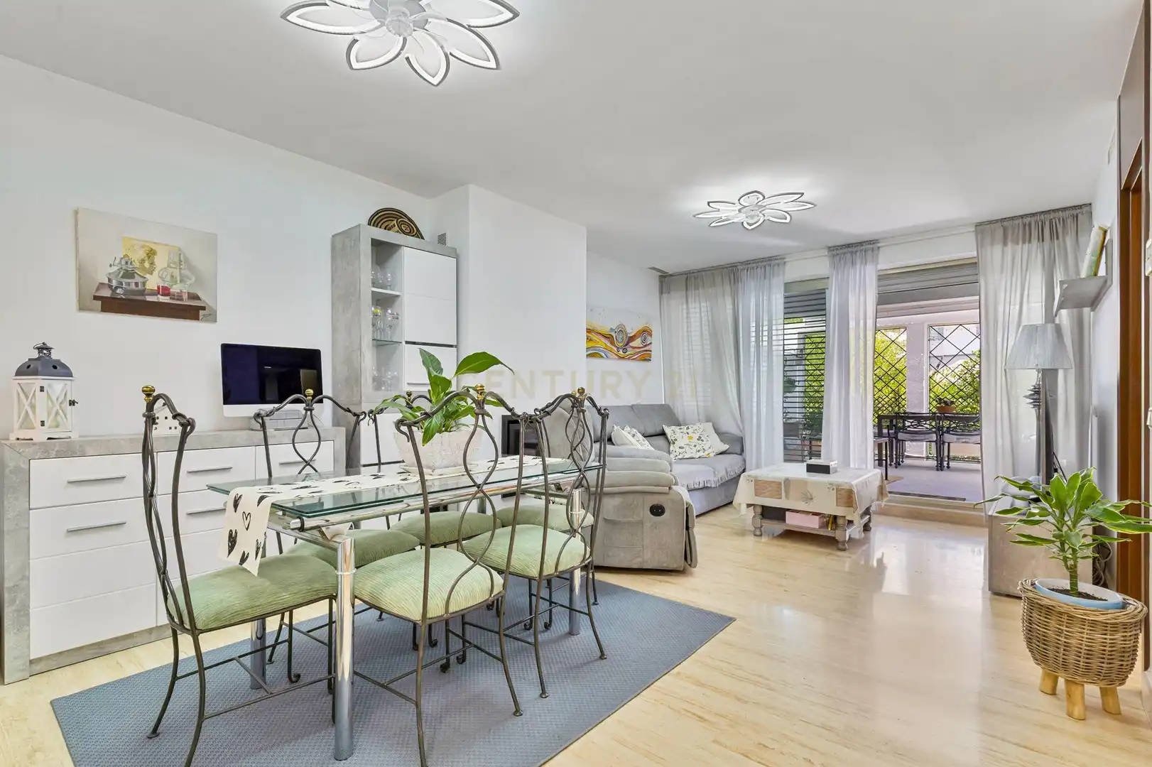 Sala de estar de Apartamento en venta en Mijas con Aire acondicionado, Jardín privado y Trastero