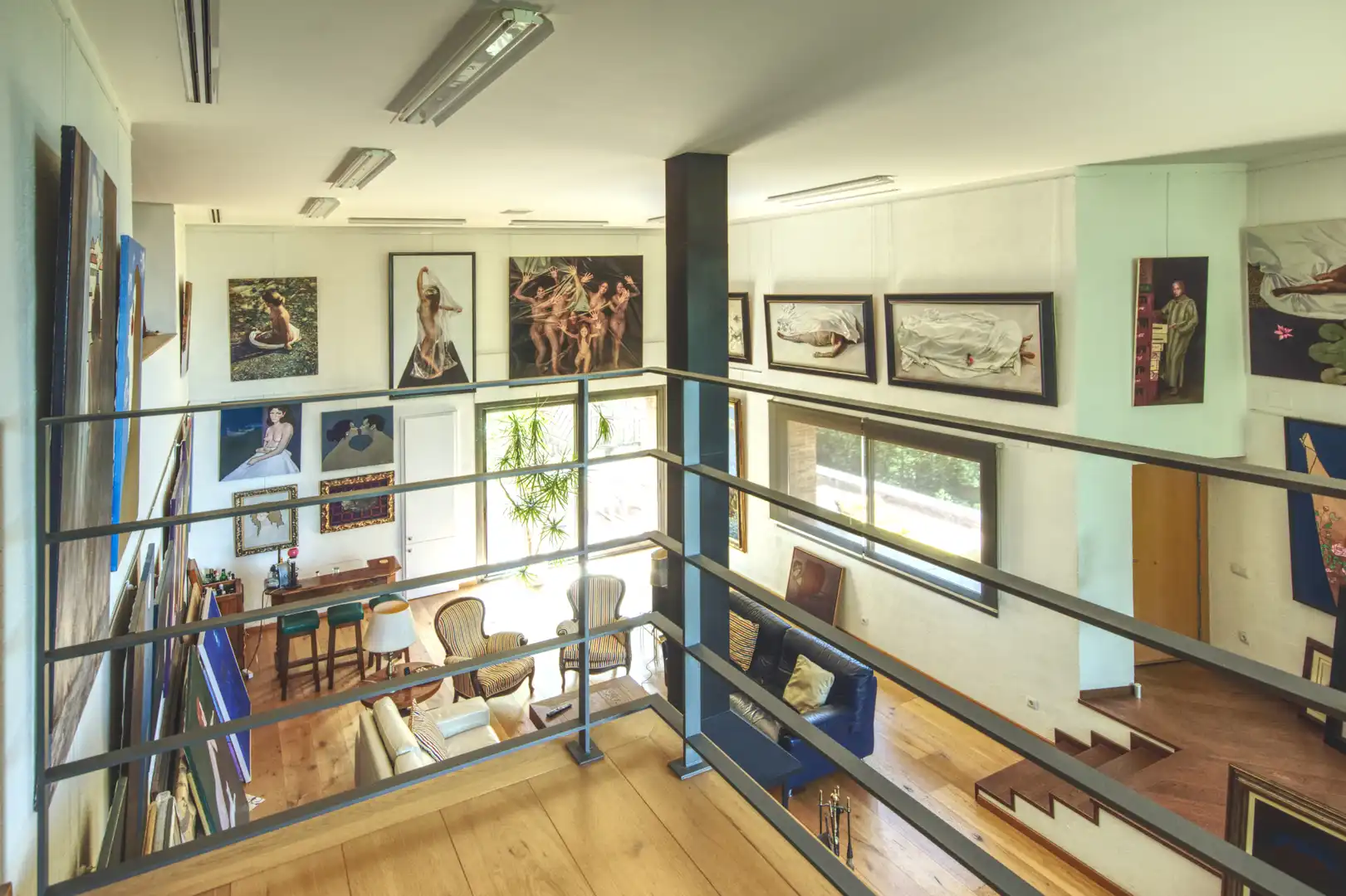 Wohnzimmer von Haus oder Chalet zum Verkauf in Sant Cugat del Vallès mit Klimaanlage, Heizung und Privatgarten