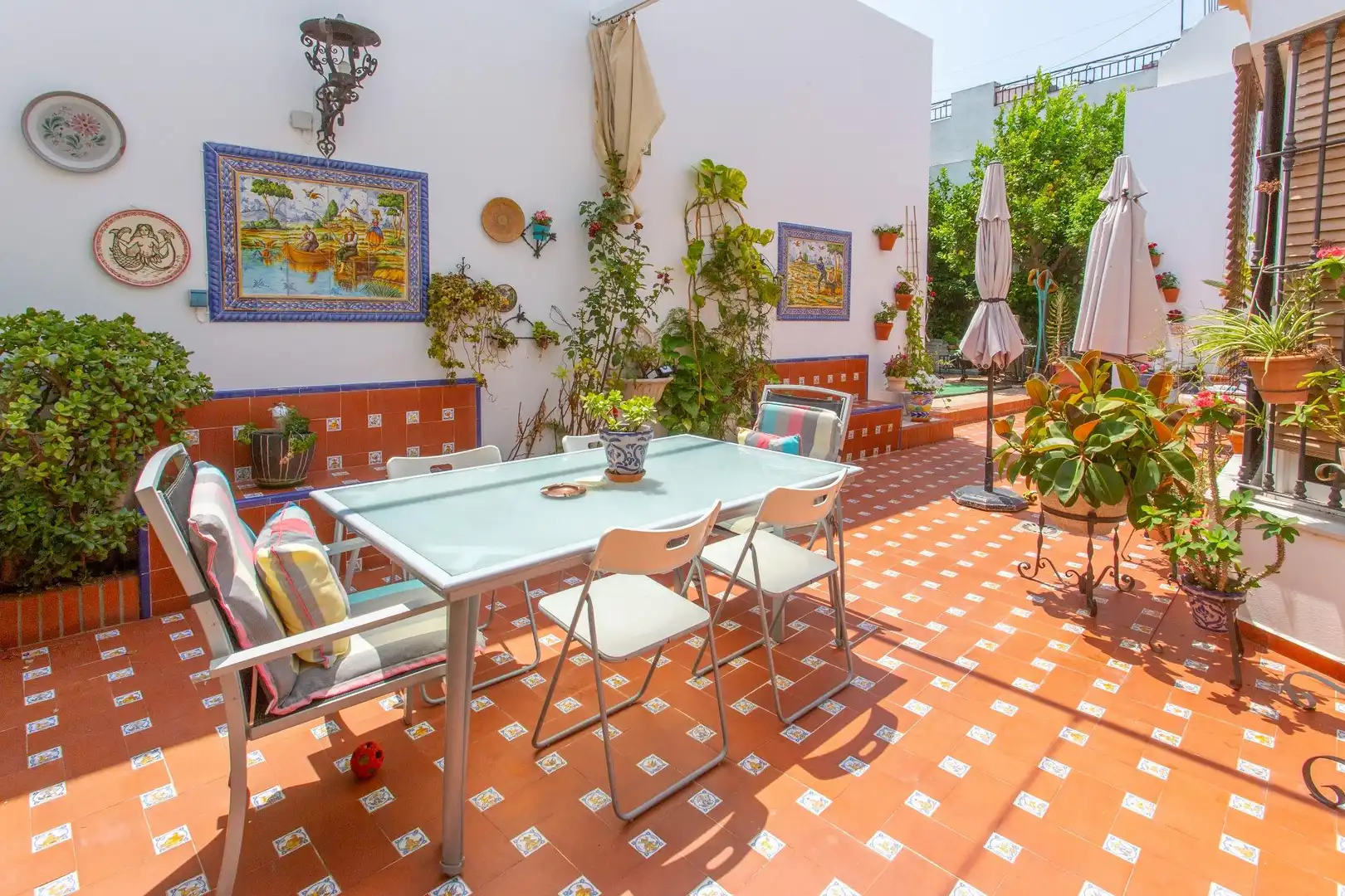 Terraza de Casa o chalet en venta en El Puerto de Santa María con Aire acondicionado, Calefacción y Jardín privado