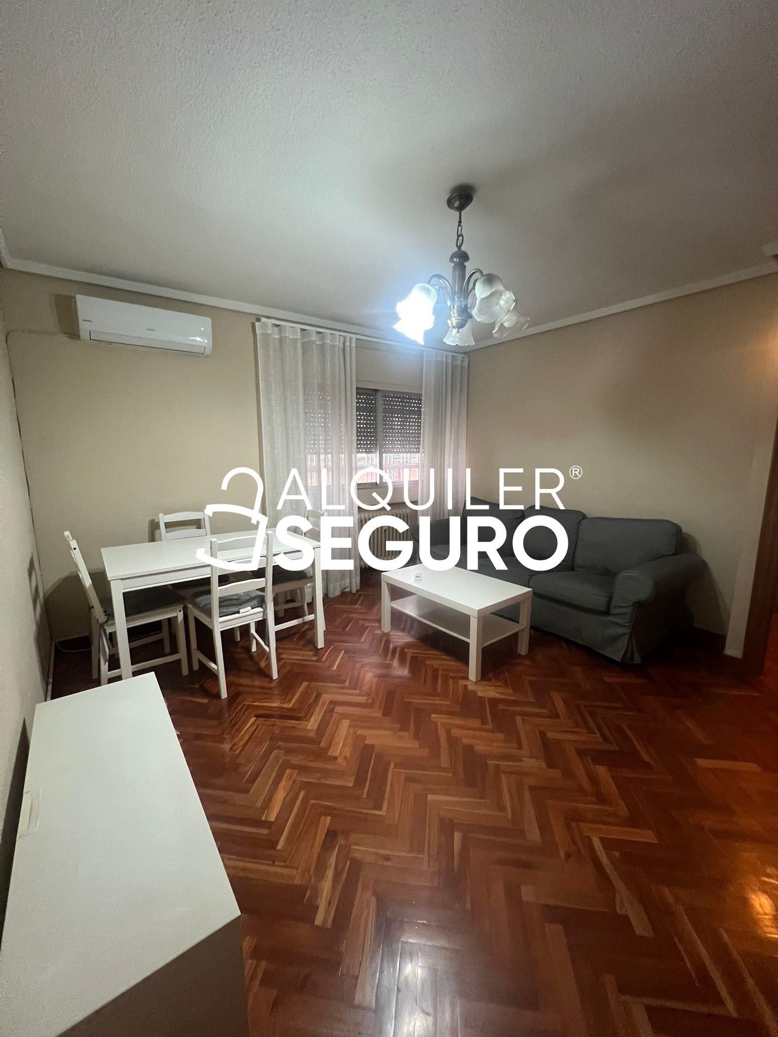 Living room of Flat to rent in  Madrid Capital  with Air Conditioner, Heating and Furnished