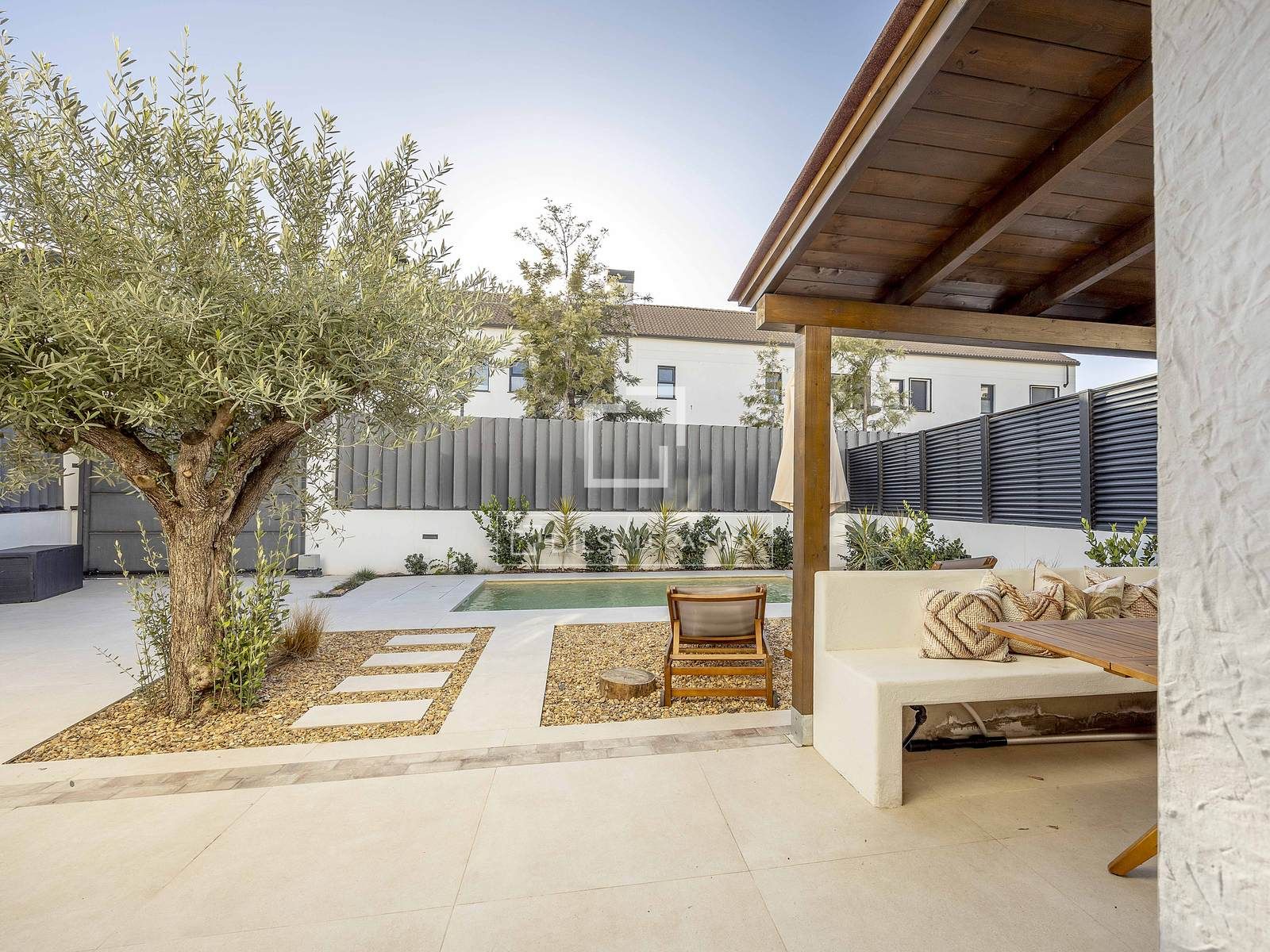 Terrasse von Haus oder Chalet zur Miete in  Valencia Capital mit Klimaanlage, Heizung und Privatgarten