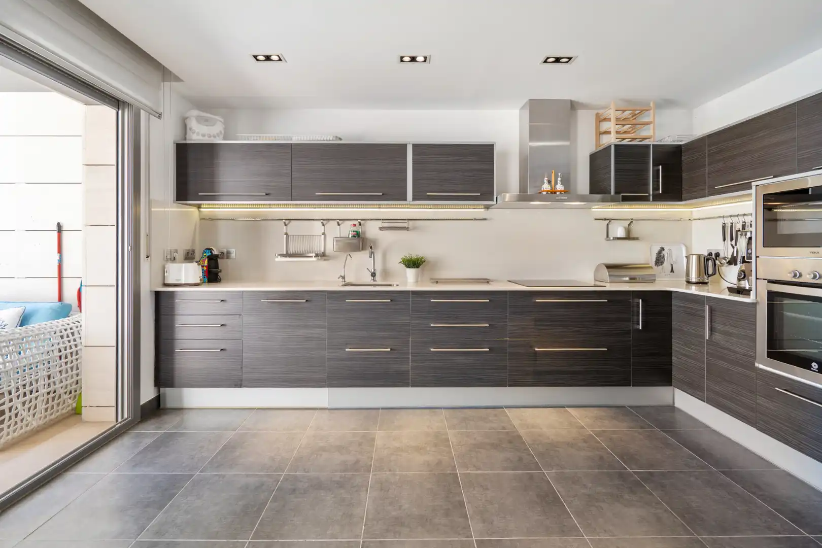 Cocina de Casa adosada en venta en Torredembarra con Aire acondicionado, Calefacción y Parquet