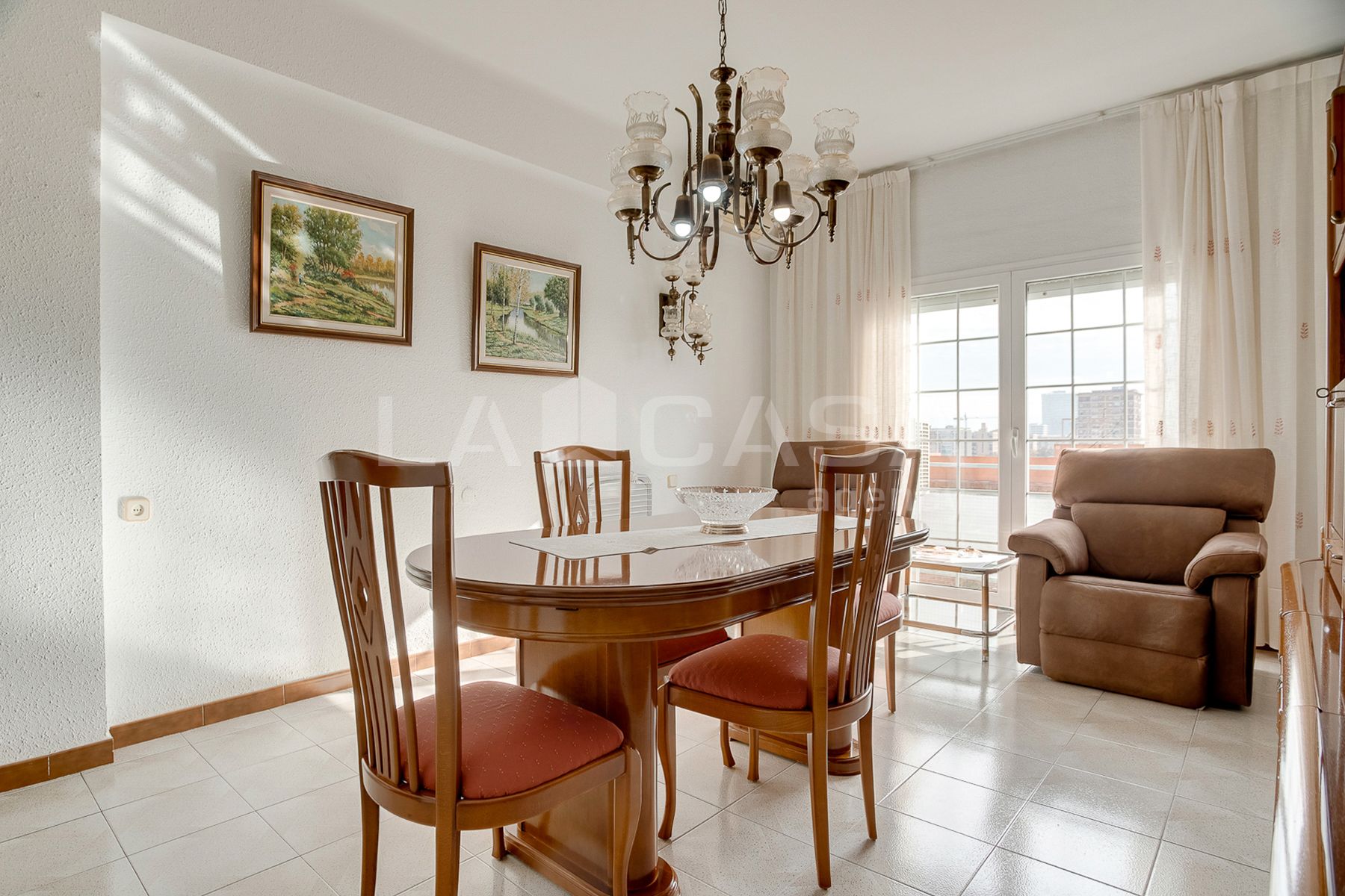 Dining room of Flat for sale in  Barcelona Capital  with Heating and Balcony
