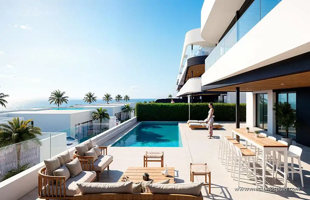 Mini appartamento con piscina in vendita a Las Lomas de Rame - Bahía Bella