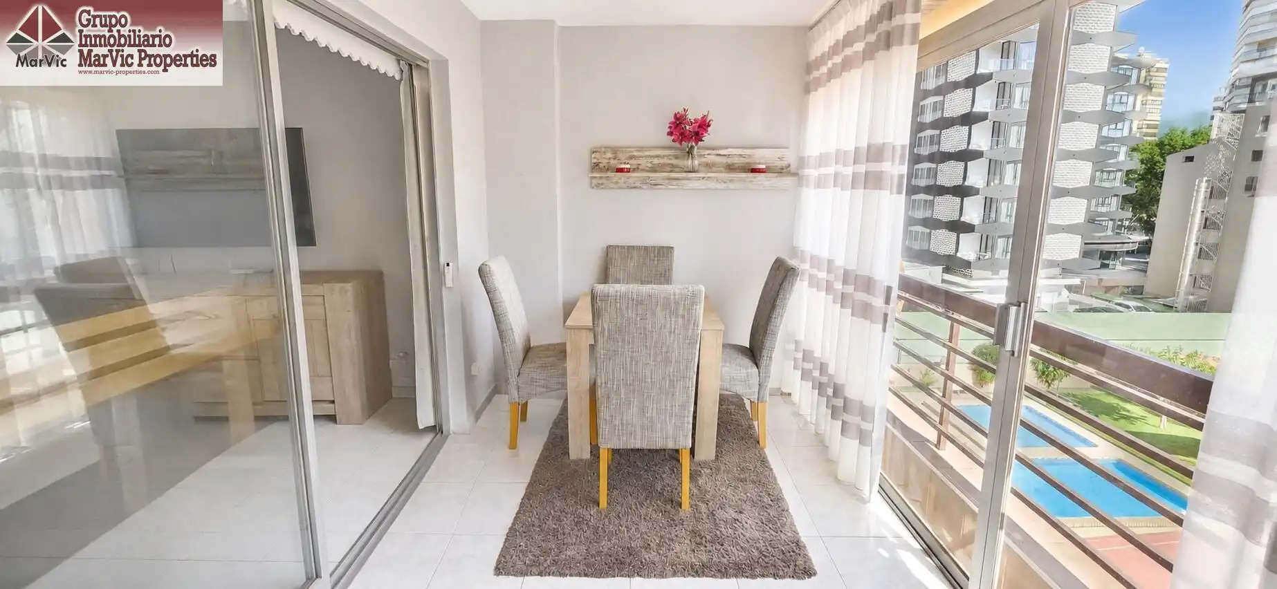 Dining room of Flat for sale in Benidorm  with Community pool