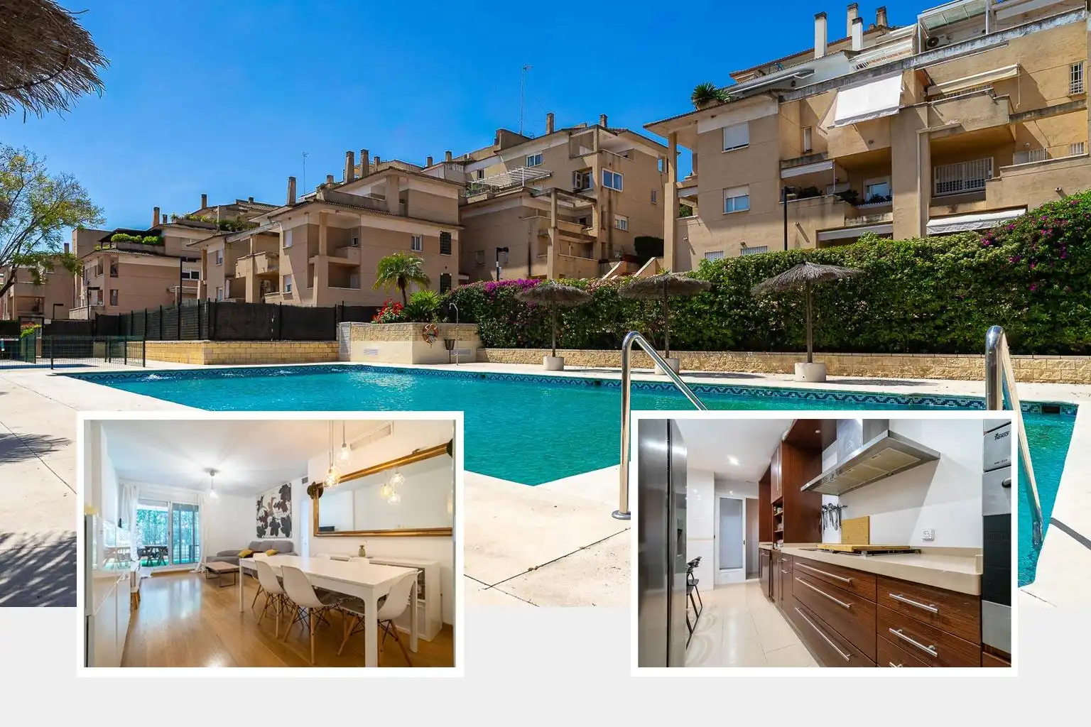Vista exterior de Piso en venta en Tomares con Aire acondicionado, Trastero y Piscina comunitaria